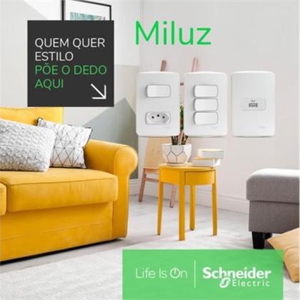 Imagem de Kit 10 Modulo Saída Fio Grafite Miluz 2Pç S3B76611 Schneider
