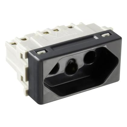 Imagem de Kit 10 Módulo Tomada 20a/250v- Tramontina Liz Grafite