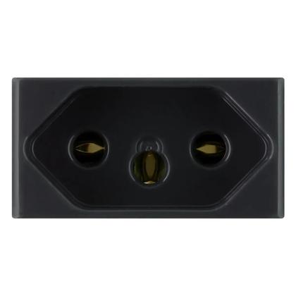 Imagem de Kit 10 Módulo Tomada 20a/250v- Tramontina Liz Grafite