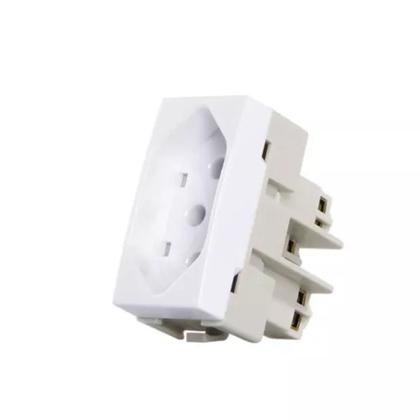 Imagem de Kit 10 Módulos Tomada 2P+T 10A 250V Sleek Margirius 16049