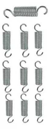 Imagem de Kit 10 Molas De 8cm Feita Em Aço Reforçado Para Mini Jump Profissional Cama Elástica Tampolim Fitness