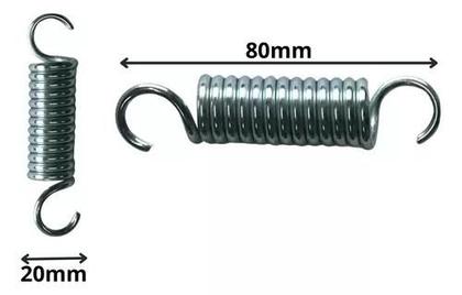 Imagem de Kit 10 Molas De 8cm Feita Em Aço Reforçado Para Mini Jump Profissional Cama Elástica Tampolim Fitness