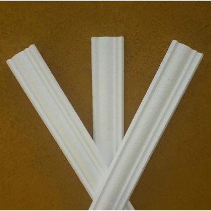 Imagem de Kit 10 Molduras Isopor Rodadeto Imita Gesso 10 Metros