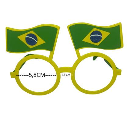 Imagem de Kit 10 Óculos Brandeira Do Brasil Copa Do Mundo