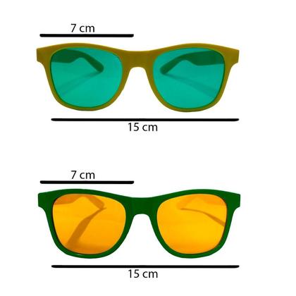 Imagem de Kit 10 Óculos Colorido Festa Copa Do Mundo 2022 Brasil