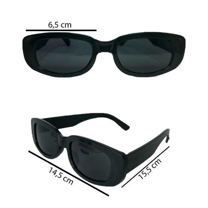 Imagem de Kit 10 Óculos De Sol Retrô Formatura Preto + Caneta Giz Liq