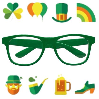Imagem de Kit 10 Óculos Festa St. Patrick'S Day Verde São Patricio