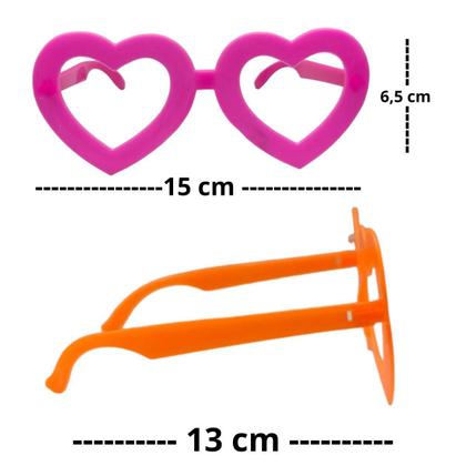 Imagem de Kit 10 Oculos Neon Para Festa Brilha Na Luz Negra