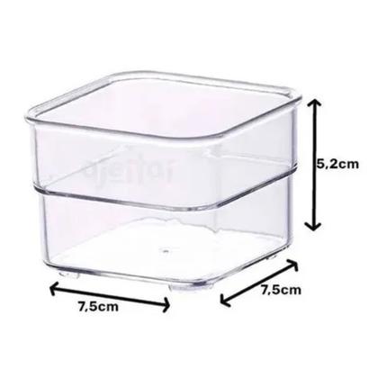 Imagem de Kit 10 Organizador Modular Gaveta Acrílico Multiuso Transparente
