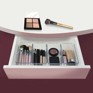 Imagem de Kit 10 Organizador Multiuso Modular Gavetas Acrilico Cristal Rebirth