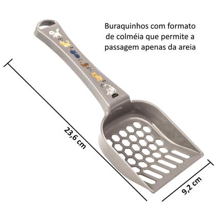 Imagem de Kit 10 Pá Higiênica Limpa a Areia do Gato e Cachorro Atacado