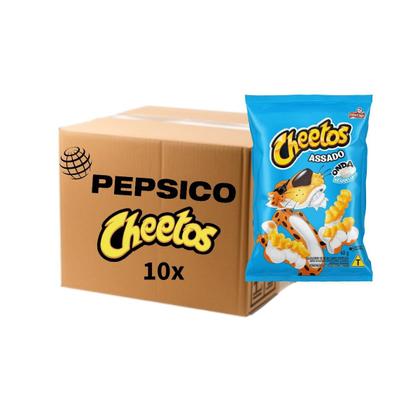 Imagem de Kit 10 Pacotes Cheetos Onda Requeijão 40g Elma Chips