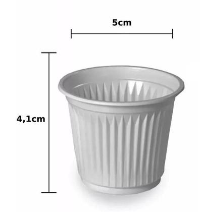 Imagem de Kit 10 Pacotes Copo Para Café 50Ml Branco 1.000 Un. Massimo