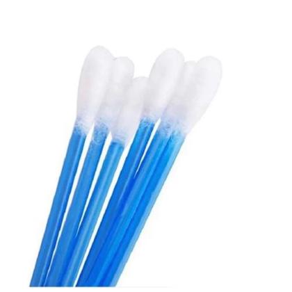 Imagem de Kit 10 Pacotes De Hastes Flexíveis Cotton Line 1200 Unidades Cotonete Com Pontas Algodão Natural Antigerme