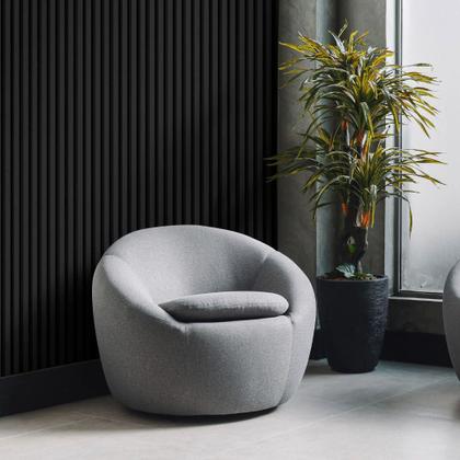 Imagem de Kit 10 Painel Ripado Prime Madeira PVC Preto Fosco 2,9mX16cm