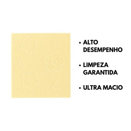 Imagem de Kit 10 Pano 30x30cm Limpeza multicor Macio Microfibra Casa Mesa Multiuso Poliéster Secagem Rápida