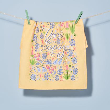 Imagem de Kit 10 Pano De Copa Prato Atoalhado Dohler Prata Premium