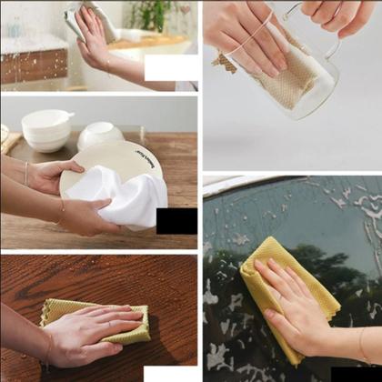 Imagem de Kit 10 Pano Microfibra Automotivo Limpeza Lavagem a Seco Anti Risco