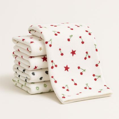 Imagem de Kit 10 Panos de Copa MICROFIBRA 35x60 Toalha de copa Estampada Cozinha Prato