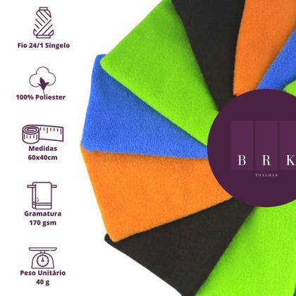 Imagem de Kit 10 Panos de Microfibra 40x60 Multiuso Limpeza Doméstica e Automotiva Não Arranha Super Macio e Absorvente