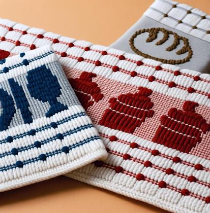 Imagem de Kit 10 panos de prato atoalhado felpudo gourmet luxo