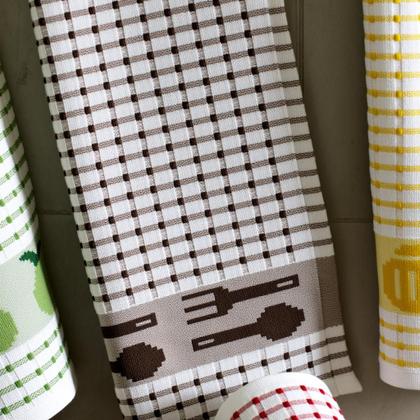 Imagem de Kit 10 panos de prato atoalhado felpudo gourmet luxo