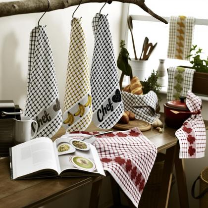 Imagem de Kit 10 panos de prato atoalhado felpudo gourmet luxo