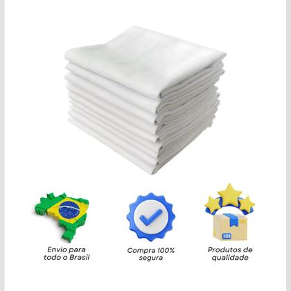 Imagem de Kit 10 Panos de Prato Guardanapo Algodão Pé de Galinha com Bainha  Qualidade e Sustentabilidade