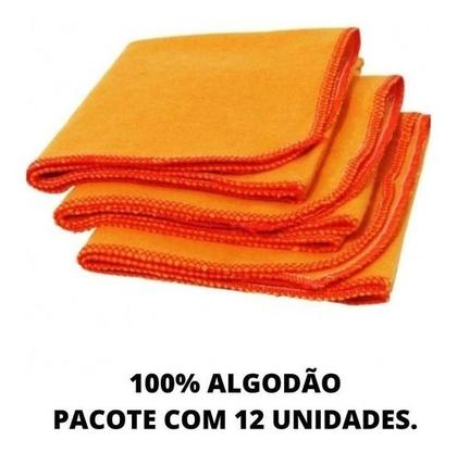 Imagem de Kit 10 Panos Flanela De Limpeza Pequena Simples Multiuso