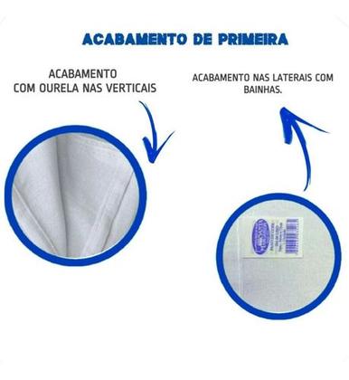 Imagem de Kit 10 Panos Prato Extra PP24 Liso Santa Margarida Branco