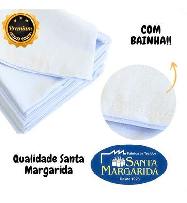 Imagem de Kit 10 Panos Prato Extra PP24 Liso Santa Margarida Branco
