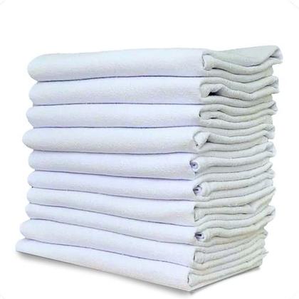 Imagem de Kit 10 Panos Prato Extra PP24 Liso Santa Margarida Branco