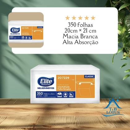 Imagem de Kit 10 Papel Folha Simples Interfolhado Elite