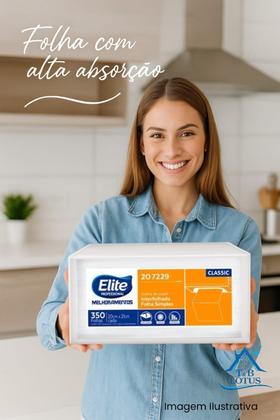 Imagem de Kit 10 Papel Folha Simples Interfolhado Elite