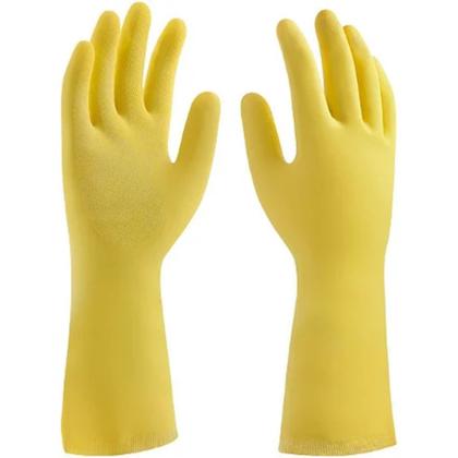 Imagem de Kit 10 Pares Luva Latex C/ Forro Amarela Tam XG Mucambo