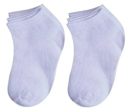 Imagem de Kit 10 Pares Meia Branca Escolar Infantil Menino Menina