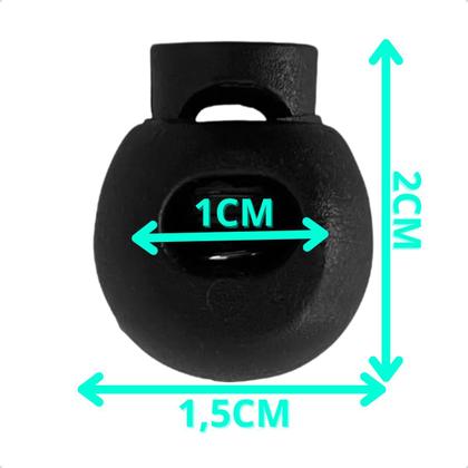 Imagem de Kit 10 Passadores Touber Cordão Elástico Redondo Cadarço
