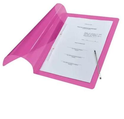 Imagem de Kit 10 Pasta Classificadora com Grampo Trilho Plástico 24x34cm ACP e Polibras REF 1039