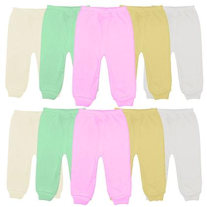 Imagem de Kit 10 Pçs Bebê Body Longo Estampado ou Liso e Mijão Algodão