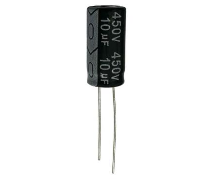 Imagem de Kit 10 pçs - capacitor eletrolitico 10x450v - 10uf x 450v