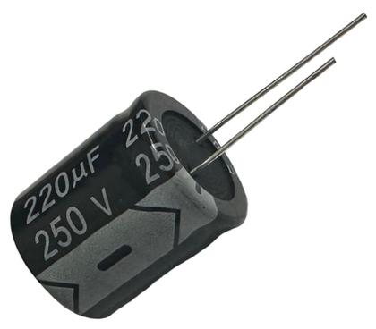 Imagem de Kit 10 pçs - capacitor eletrolitico 220x250v - 220uf x 250v