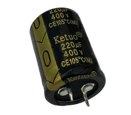 Imagem de Kit 10 pçs - capacitor eletrolitico 220x400v - 220uf x 400 v