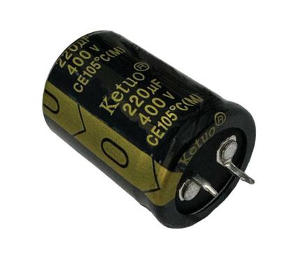 Imagem de Kit 10 pçs - capacitor eletrolitico 220x400v - 220uf x 400 v