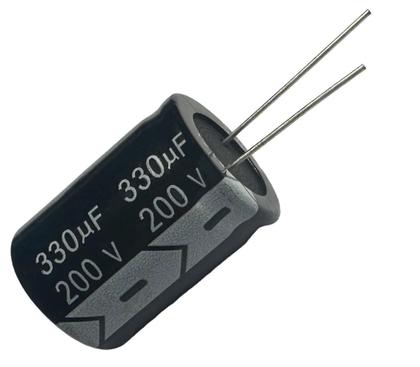 Imagem de Kit 10 pçs capacitor eletrolitico 330x200v - 330 uf x 200 v