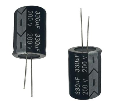Imagem de Kit 10 pçs capacitor eletrolitico 330x200v - 330 uf x 200 v