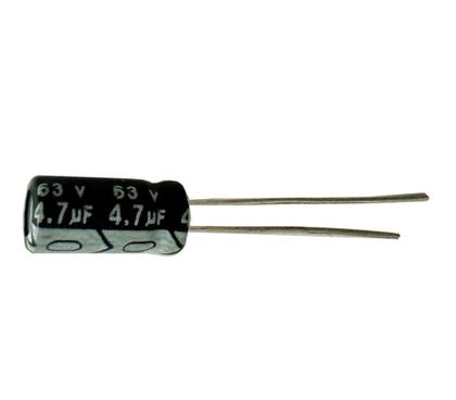 Imagem de Kit 10 pçs - capacitor eletrolitico 4,7x63v - 4,7uf x 63v