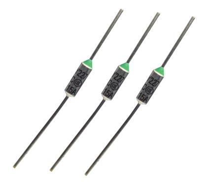 Imagem de Kit 10 pçs - fusivel termico 227 graus 15 amperes 250v