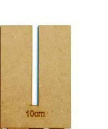 Imagem de Kit 10 pçs Gabarito Molde em MDF Cru para Laços