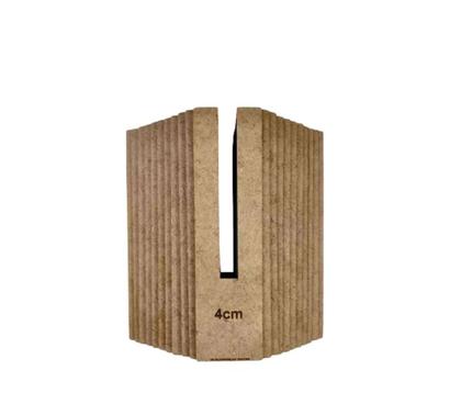 Imagem de Kit 10 pçs Gabarito Molde em MDF Cru para Laços