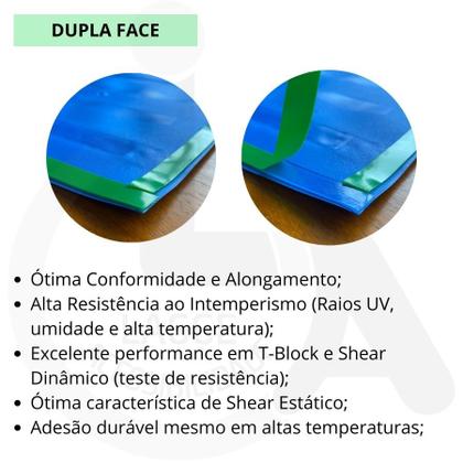 Imagem de KIT 10 PÇS PISO TÁTIL PVC 25x25 DIRECIONAL AZUL ADESIVADO